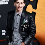 Timothée Chalamet Leather Blazer