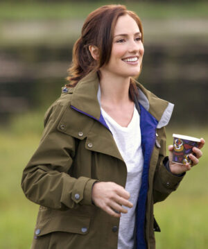 Minka Kelly Green Jacket