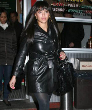 Beyonce Leather Coat