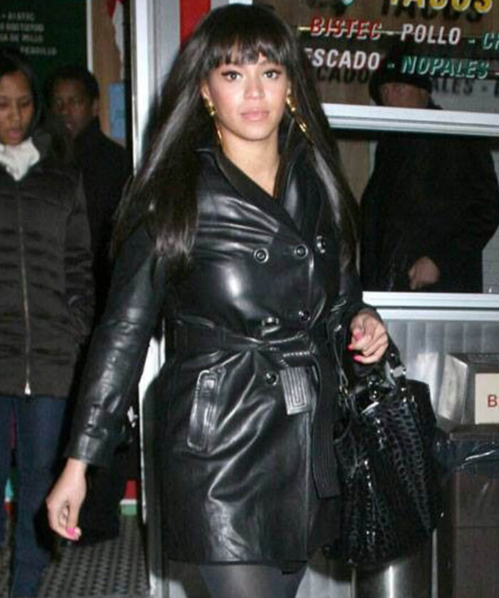 Beyonce Leather Coat