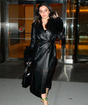 Charli XCX Leather Coat