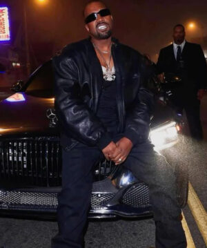 YZY Bomber Leather Jacket