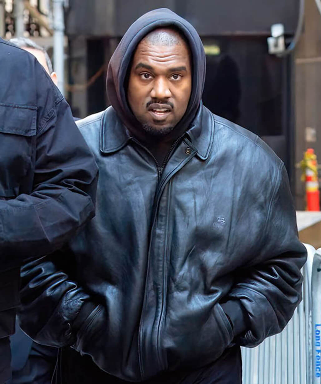 Yeezy レザージャケット　Kanye west ye Kanye West Yeezy Black Leather Jacket - USA Leather Factory