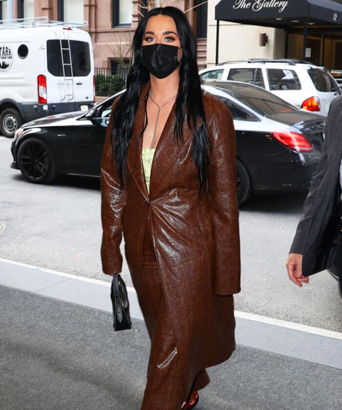Katy Perry Brown Coat