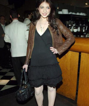 Michelle Trachtenberg Brown Jacket