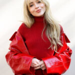 Sabrina Carpenter Leather Coat