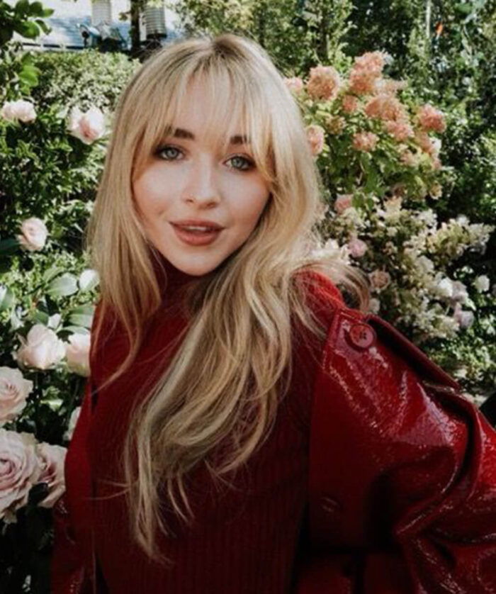 Sabrina Carpenter Leather Coat