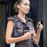 Bella Hadid Leather Vest