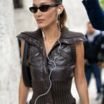 Bella Hadid Leather Vest