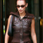Bella Hadid Leather Vest
