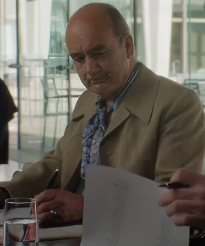 David Haig Green Coat