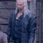Liam Hemsworth Geralt of Rivia The Witcher Season Leather Coat