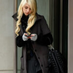 Taylor Momsen Grey Coat