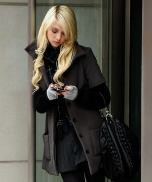 Taylor Momsen Grey Coat