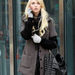 Taylor Momsen Grey Coat