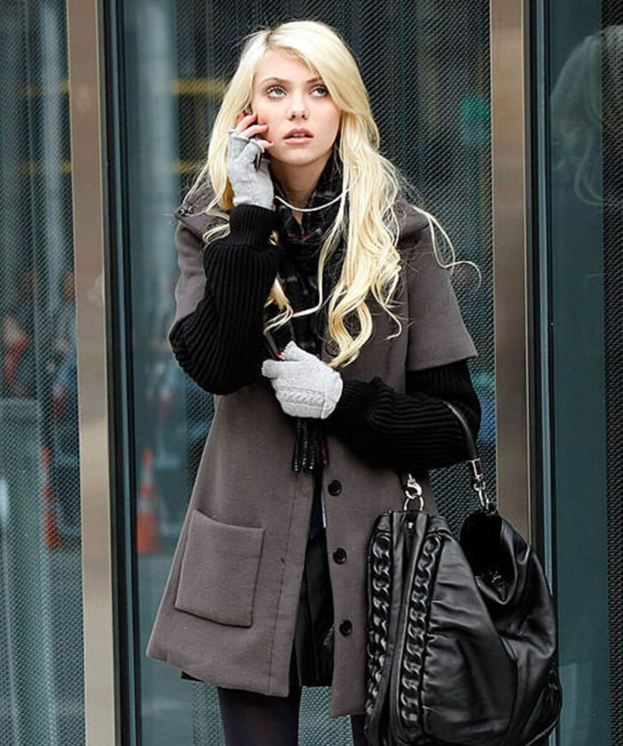 Taylor Momsen Grey Coat