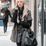 Taylor Momsen Grey Coat