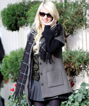 Taylor Momsen Grey Coat