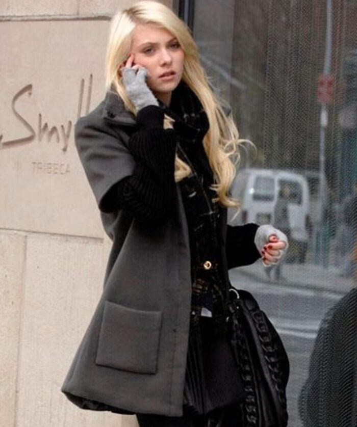 Taylor Momsen Grey Coat