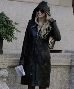 Jenny Humphrey Leather Coat