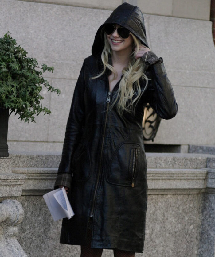 Jenny Humphrey Leather Coat