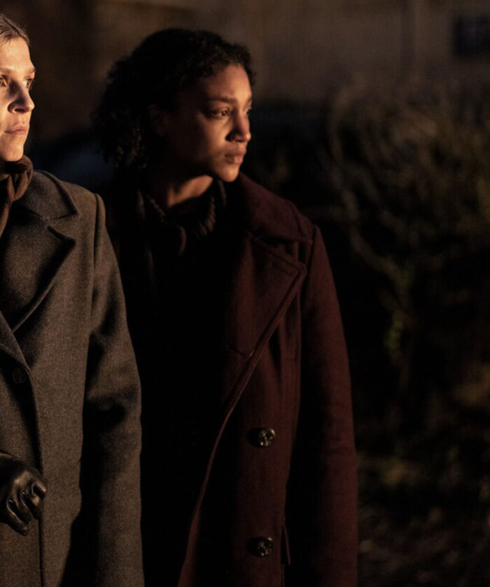 Sylvie Maroon Peacoat