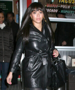Beyonce Leather Coat