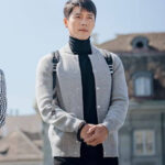 Crash Landing on You Ri Jeong-hyeok Grey Wool Jacket - Image 4