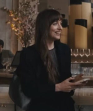 Dakota Johnson Black Coat