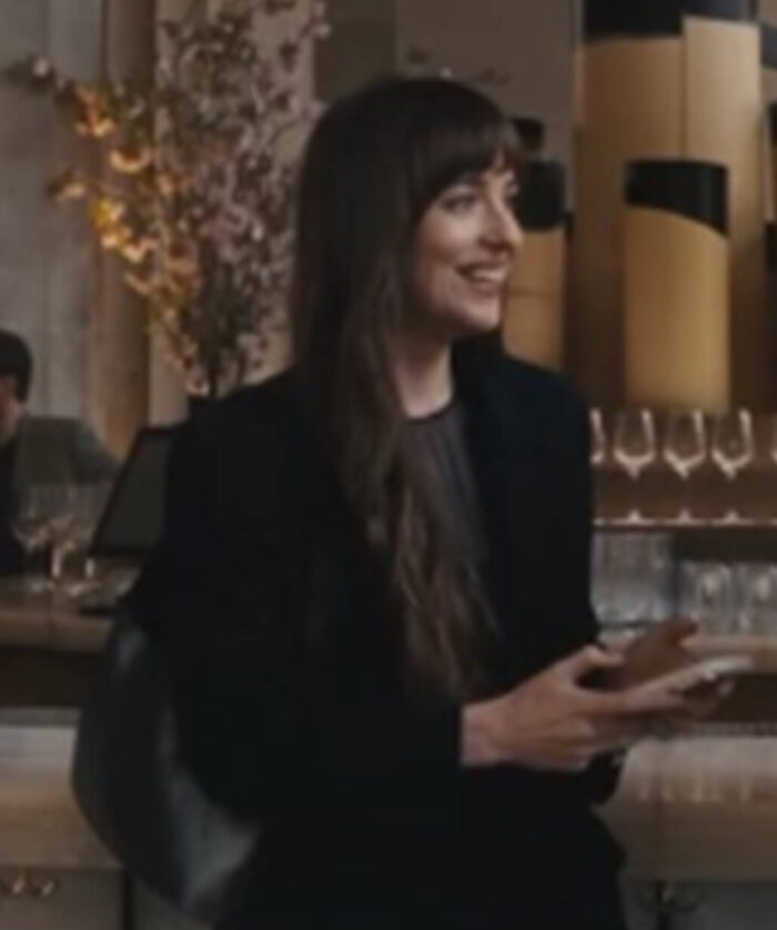 Dakota Johnson Black Coat