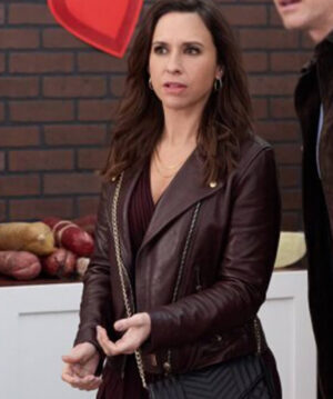 Lacey Chabert Leather Jacket