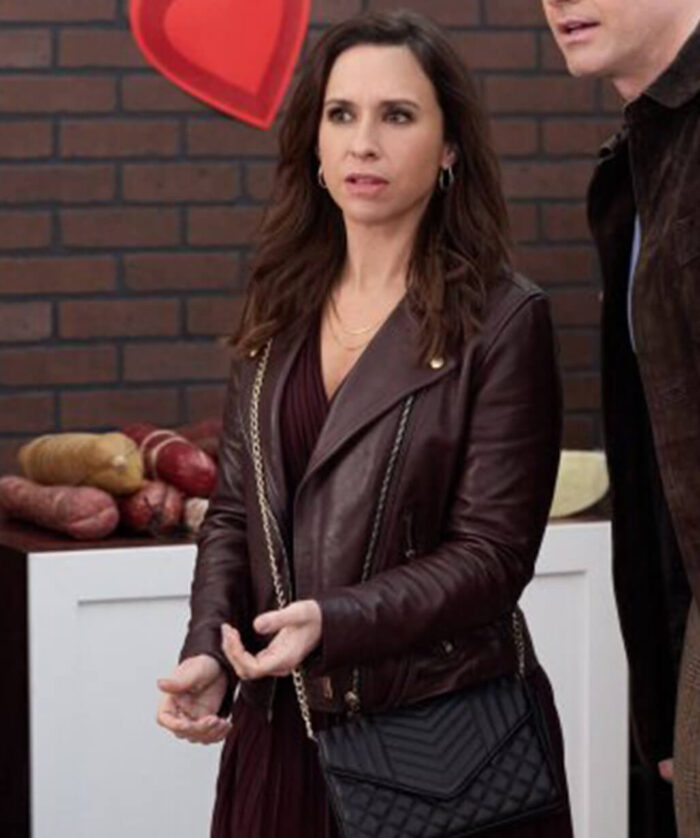 Lacey Chabert Leather Jacket