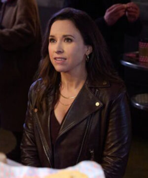 Lacey Chabert Leather Jacket