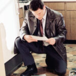 Dominic West Leather Coat