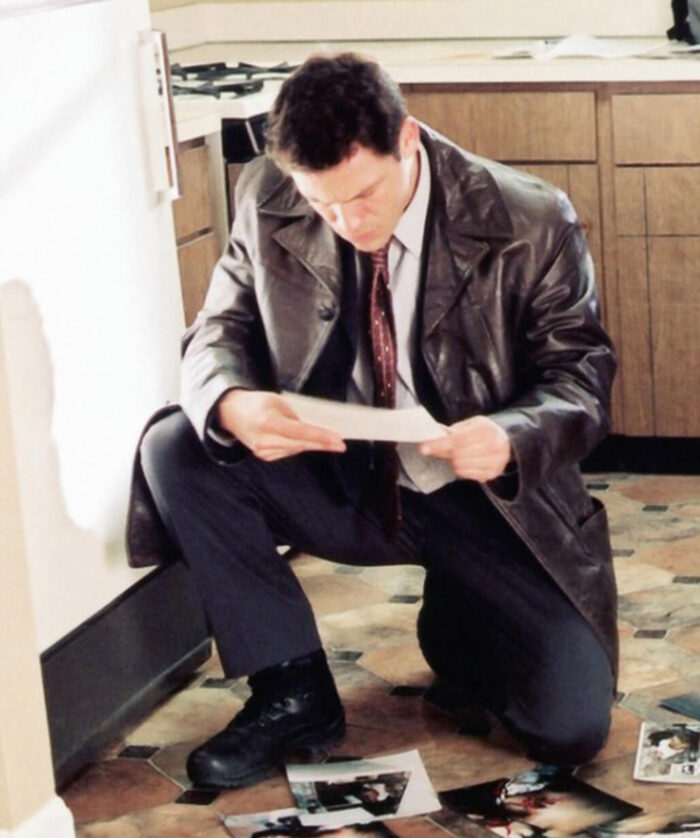 Dominic West Leather Coat