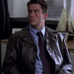 Dominic West Leather Coat