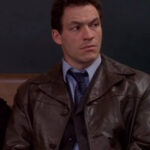 Dominic West Leather Coat