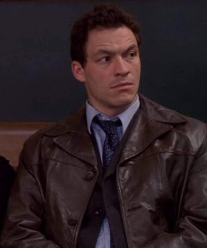 Dominic West Leather Coat