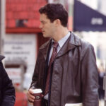 Dominic West Leather Coat