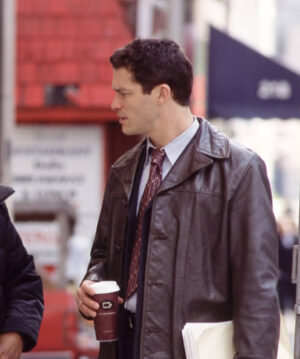 Dominic West Leather Coat