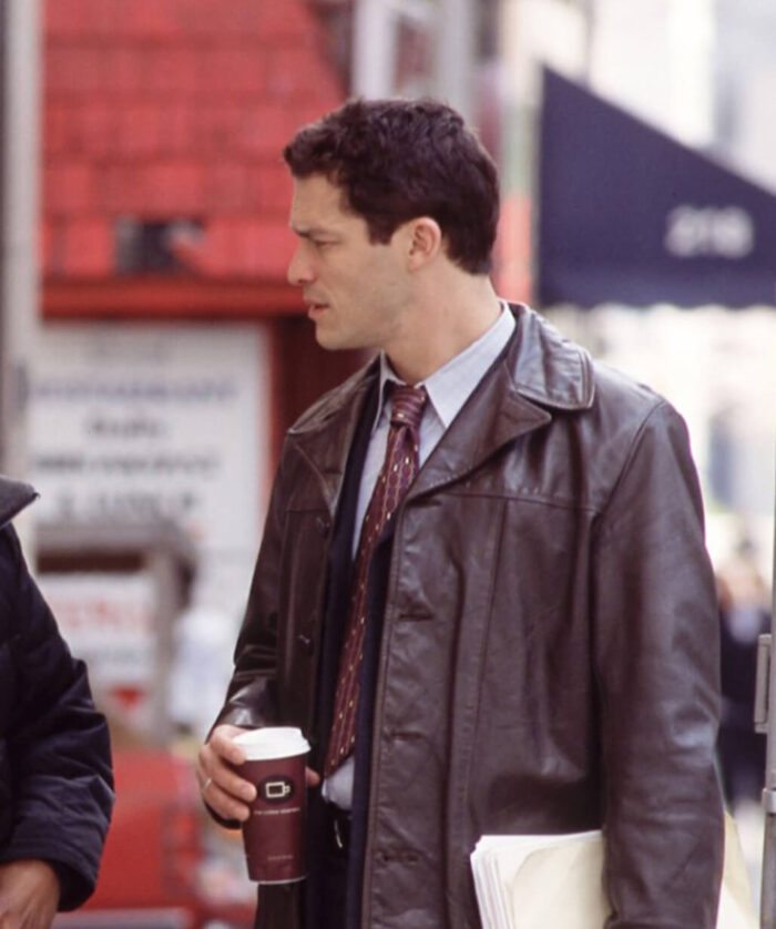 Dominic West Leather Coat