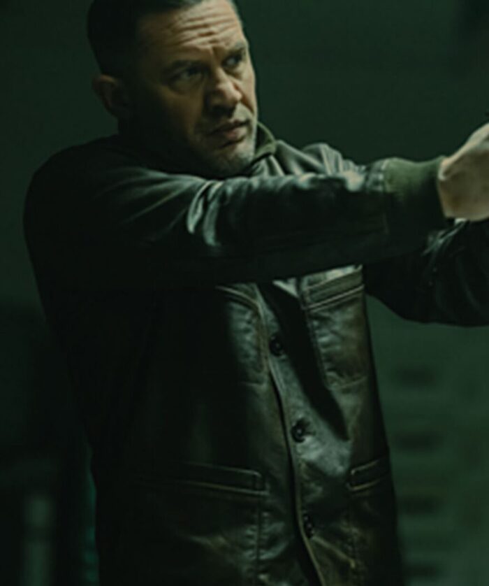 Tom Hardy MobLand Brown Leather Jacket