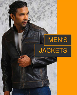 Men Leather Jacket Banner