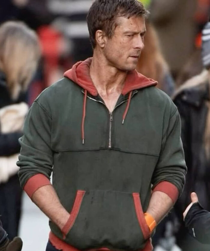 Glen Powell Fleece Hoodie