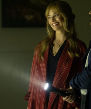 Margot Robbie Red Coat