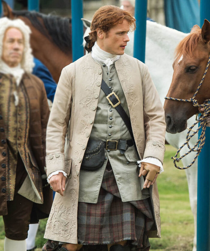 Jamie Fraser Beige Coat