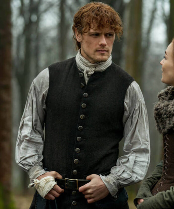 Jamie Fraser Black Vest