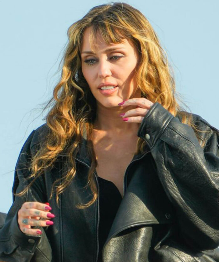 Miley Cyrus Leather Jacket