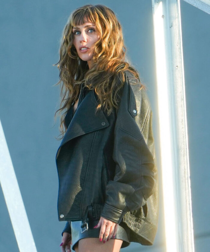 Miley Cyrus Leather Jacket