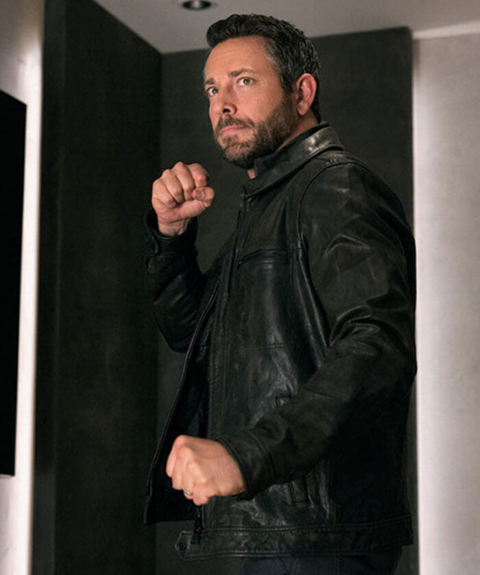 Zachary Levi Leather Jacket